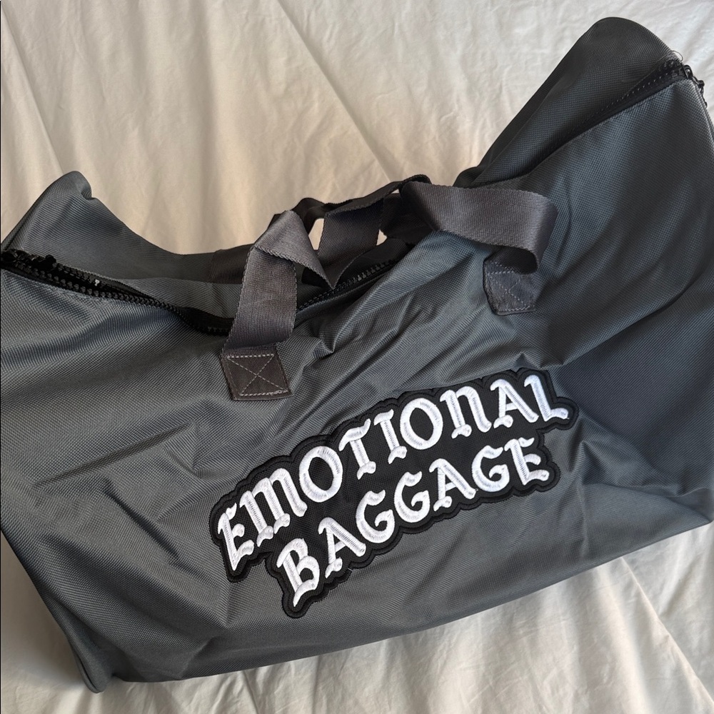 Emotional Baggage Charcoal Duffel Bag